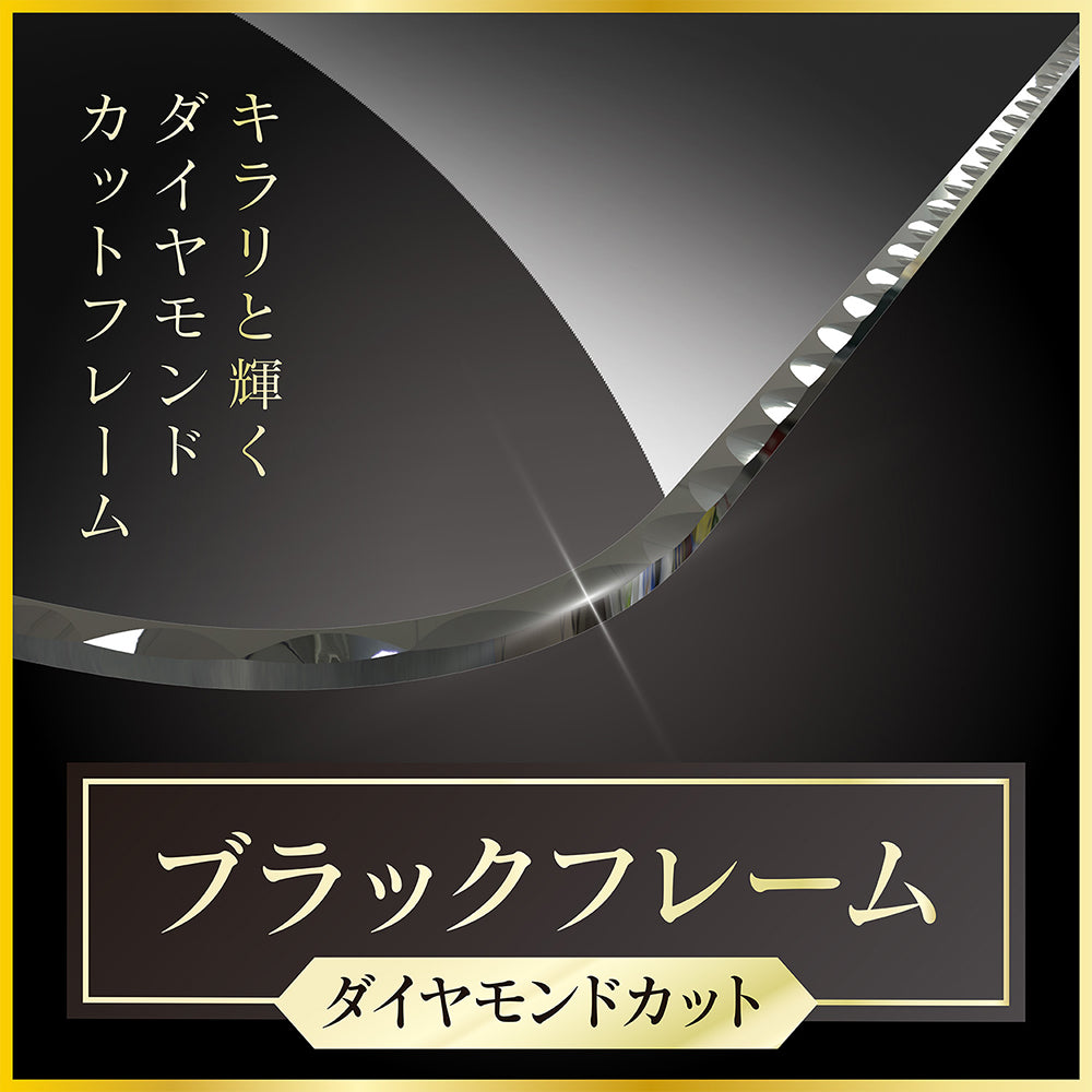 for iPhone [ナノコート] 高透明 ダイヤモンドカットフレームガラス（販売終了）