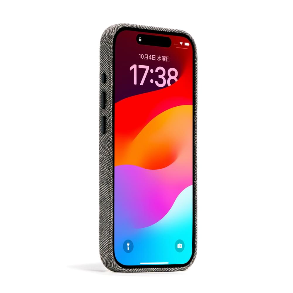 for iPhone 専用[NUNO] リサイクルファブリックバックケース