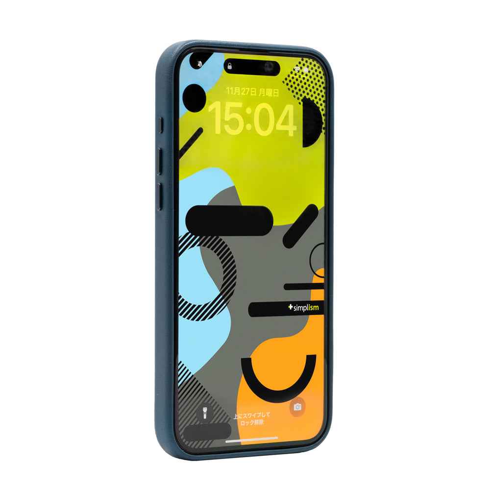 for iPhone専用[NUNO] ヴィーガンレザーバックケース