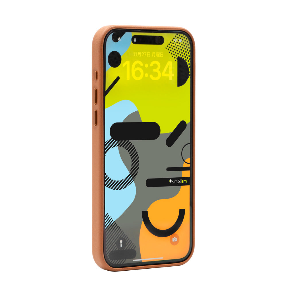 for iPhone専用[NUNO] ヴィーガンレザーバックケース