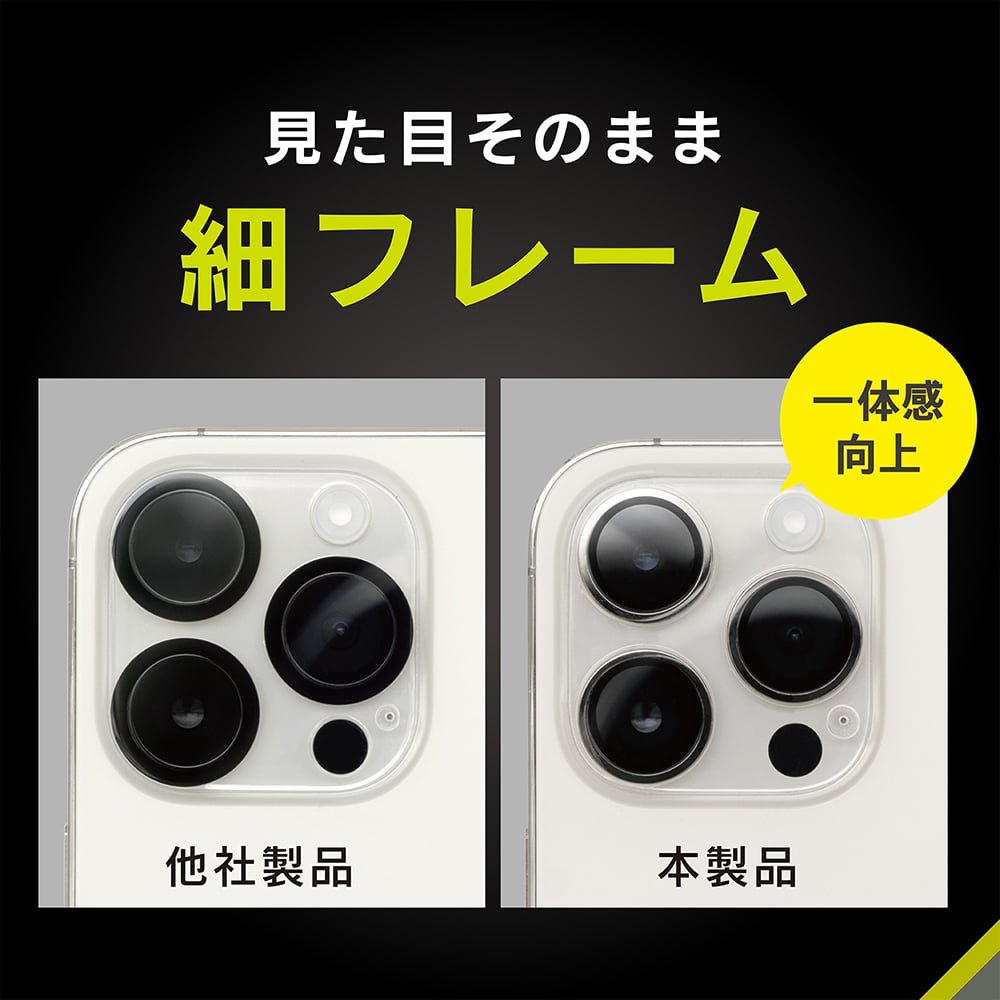  glass 高質写真&動画撮影可能 for iPhone [PicPro CUSHION] 高画質写真が撮れる ウルトラクリア