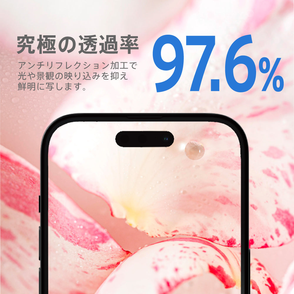 for iPhone [PicPro CUSHION Premium] 究極の透過率 ナノセラム カメラレンズ保護ガラス