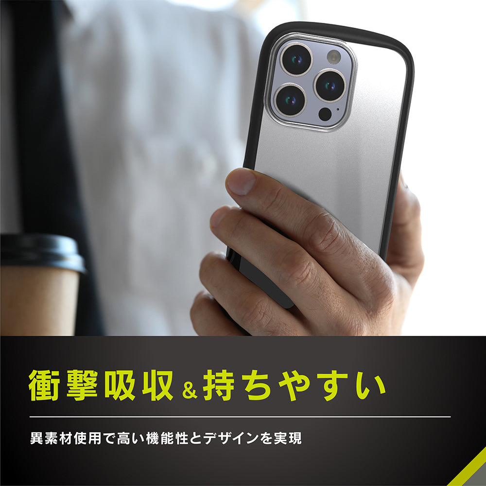 for iPhone [LIGHT SHIELD Hold] ホールドリング付き 衝撃吸収 ハイブリッドクリアケース