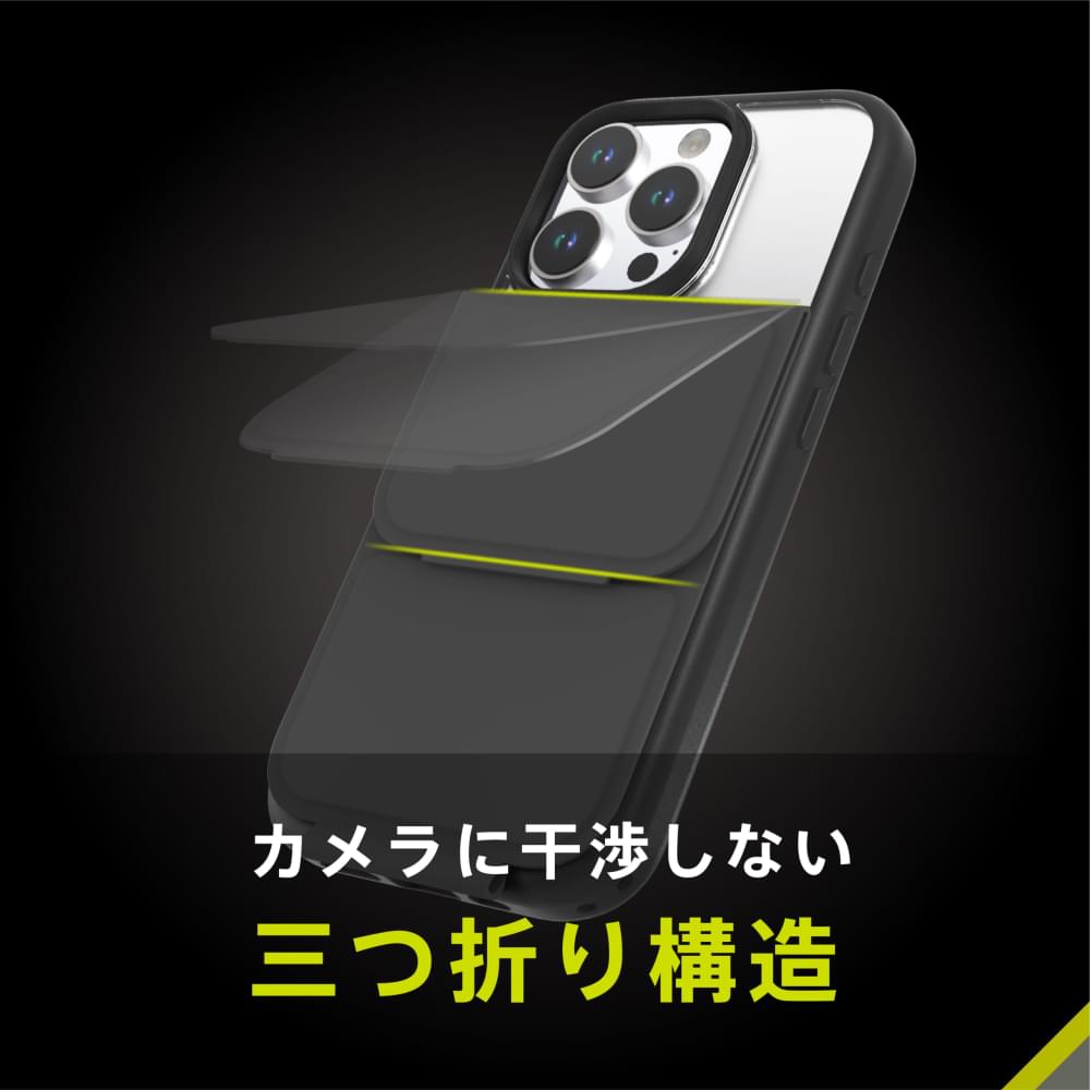 for iPhone [Vertical Flip] 縦開き背面クリアフリップケース