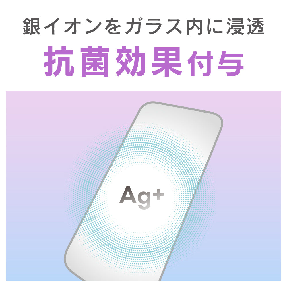 for iPhone [Ultra Clean Glass] 美しさキープ 高透明 ダブル
