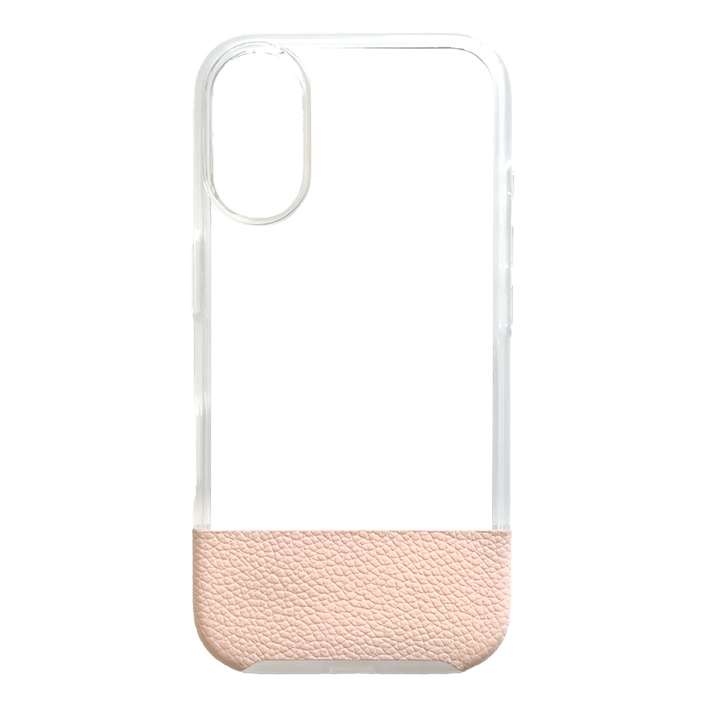 for iPhone [FINO] 背面クリアハイブリッドレザーケース