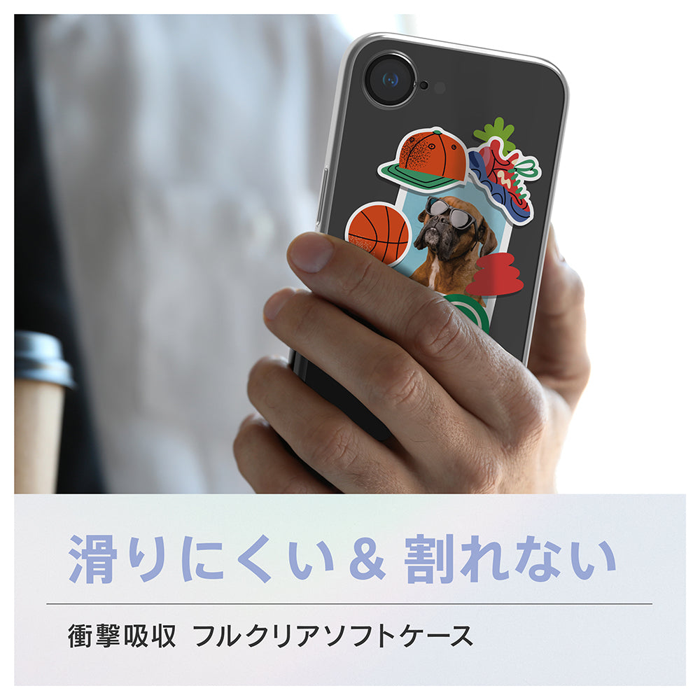 for iPhone [Aegis Solid MyFav] 超精密設計 推し活クリアフルカバーTPUケース