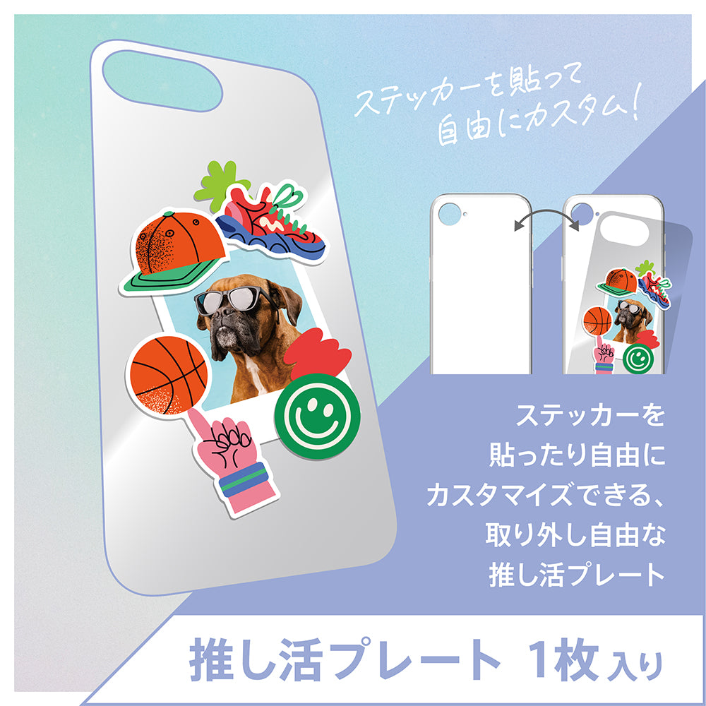 for iPhone [Aegis Solid MyFav] 超精密設計 推し活クリアフルカバーTPUケース