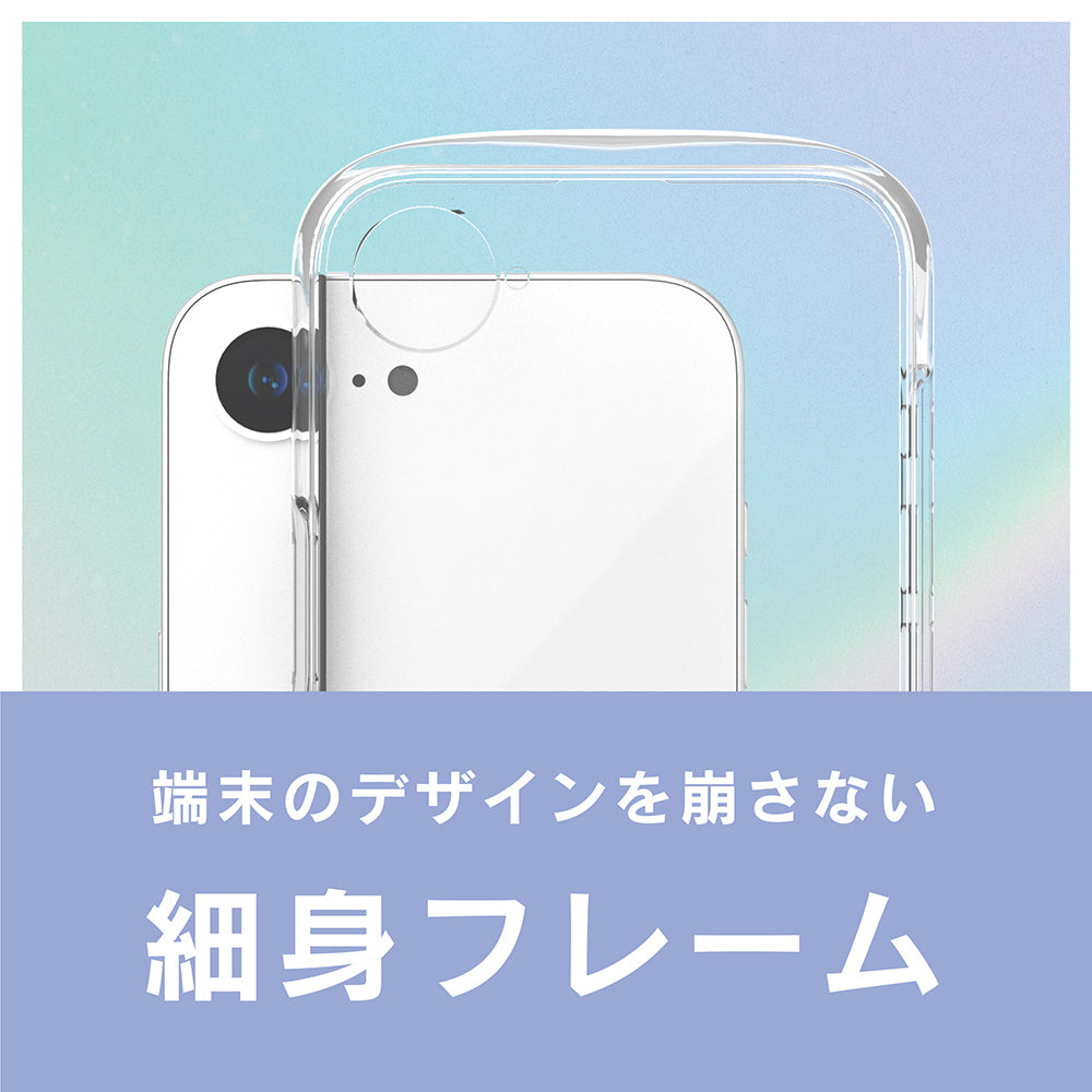 for iPhone [LIGHT SHIELD Solid MyFav] 超精密設計 衝撃吸収 推し活クリアハイブリッドケース