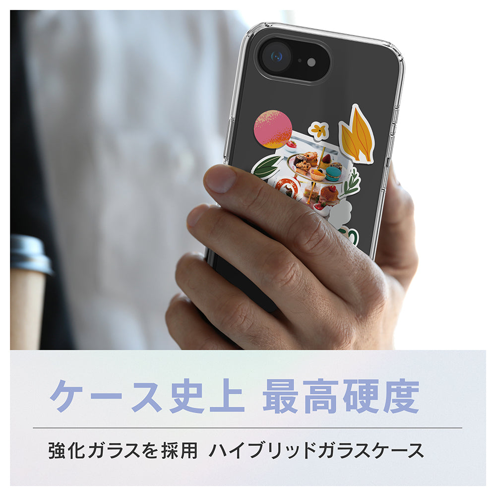 for iPhone [GLASSICA MyFav] 推し活クリア背面ガラスケース