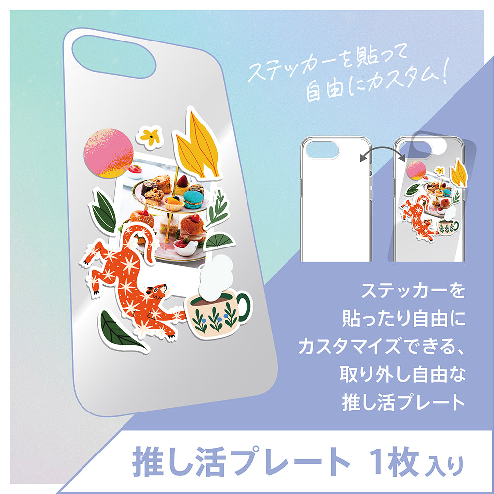 for iPhone [GLASSICA MyFav] 推し活クリア背面ガラスケース