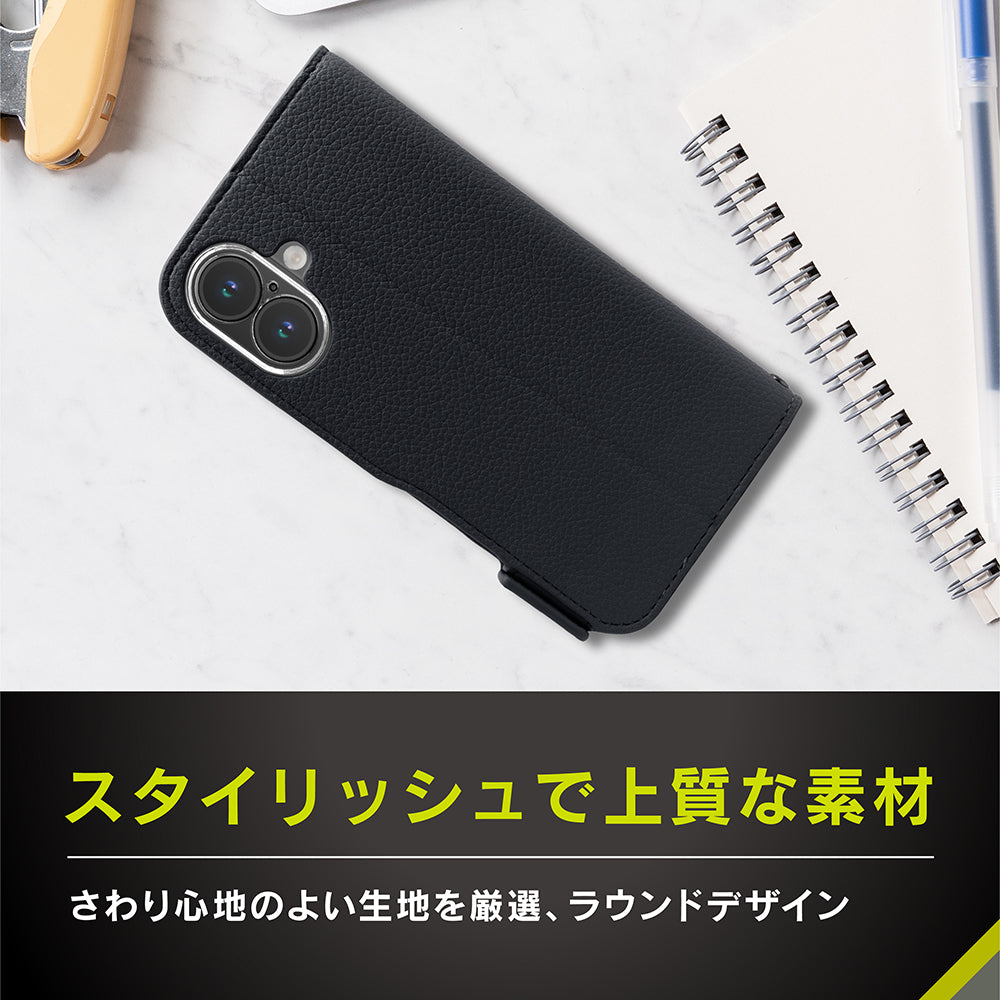 for iPhone [FlipNote] 耐衝撃フリップノートケース エコパッケージ