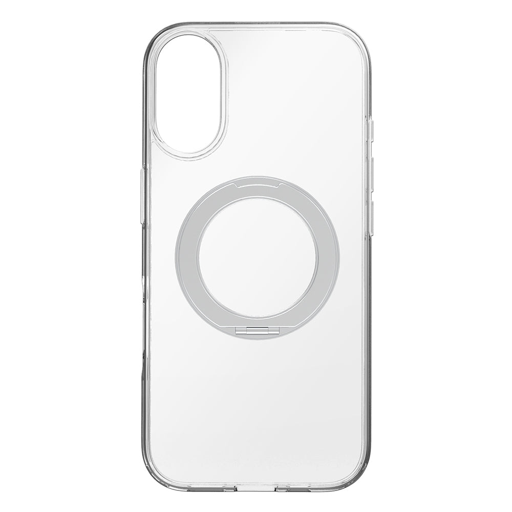 for iPhone [Turtle MagStand] MagSafe対応 リングスタンド付きハイブリッドクリアケース