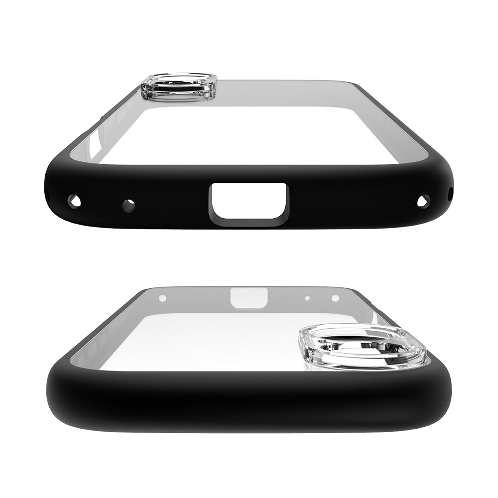 for iPhone [LIGHT SHIELD Solid] 超精密設計 衝撃吸収 ハイブリッドクリアケース