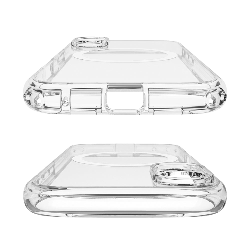 for iPhone [LIGHT SHIELD Solid] MagSafe対応 超精密設計 衝撃吸収 ハイブリッドクリアケース