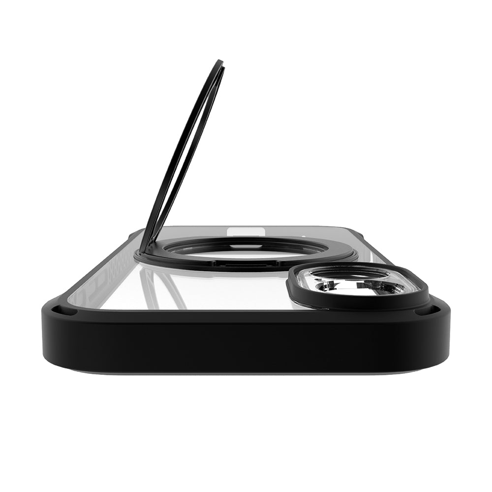 for iPhone [GRAV Solid UNLIMITED MagStand] MagSafe対応 超精密設計 耐衝撃5M リングスタンド付きハイブリッドケース