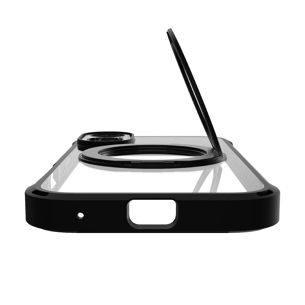 for iPhone [GRAV Solid UNLIMITED MagStand] MagSafe対応 超精密設計 耐衝撃5M リングスタンド付きハイブリッドケース