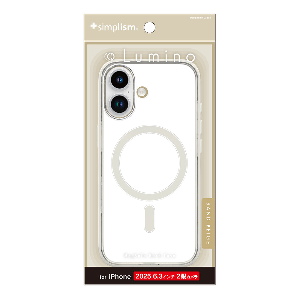 for iPhone [Lumino] MagSafe対応 背面クリアハードケース