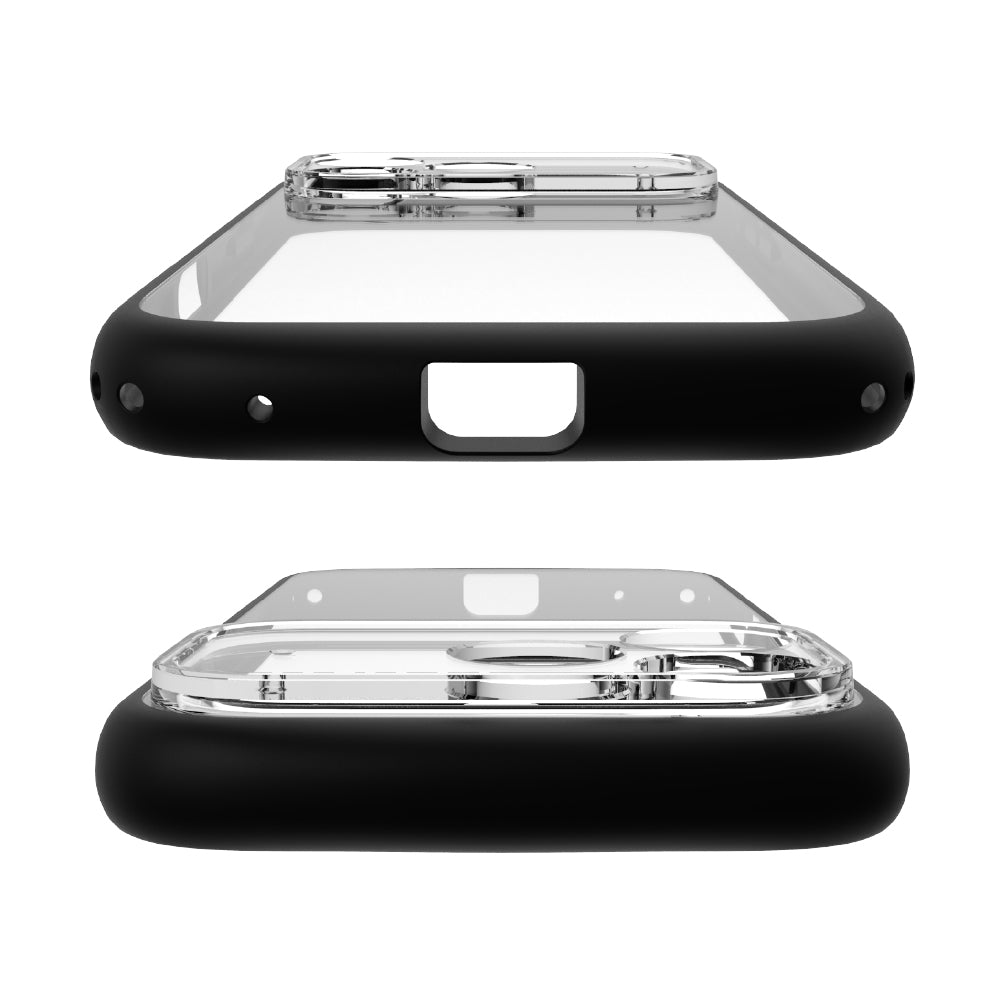 for iPhone [LIGHT SHIELD Solid] 超精密設計 衝撃吸収 ハイブリッドクリアケース