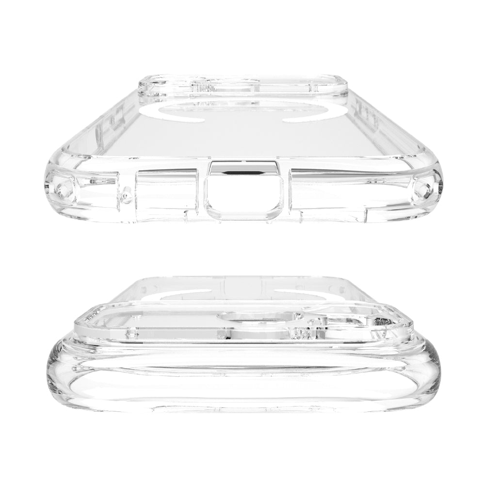 for iPhone [LIGHT SHIELD Solid] MagSafe対応 超精密設計 衝撃吸収 ハイブリッドクリアケース