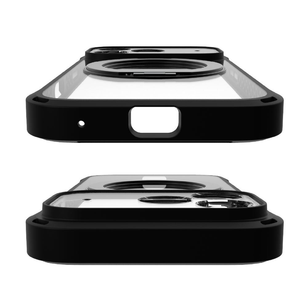 for iPhone [GRAV Solid UNLIMITED MagStand] MagSafe対応 超精密設計 耐衝撃5M リングスタンド付きハイブリッドケース