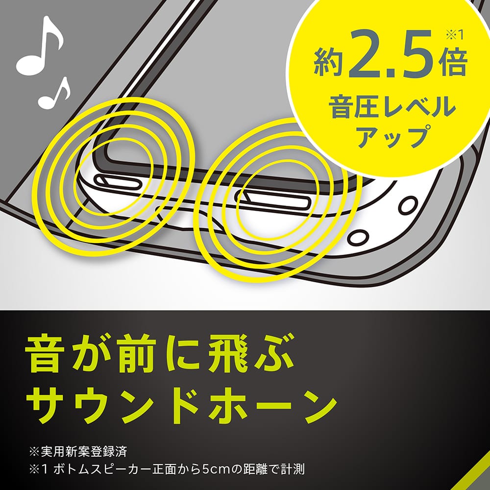 for iPhone [FlipNote] 耐衝撃フリップノートケース エコパッケージ