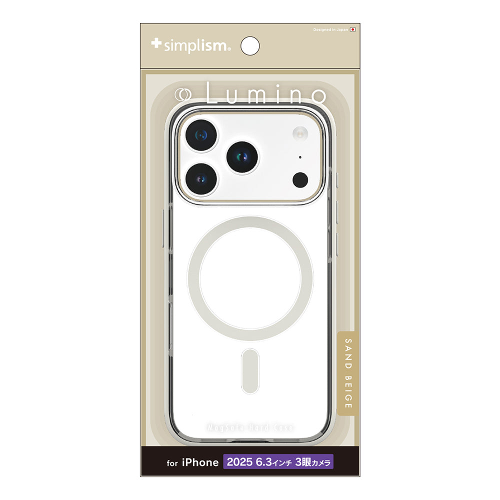for iPhone [Lumino] MagSafe対応 背面クリアハードケース
