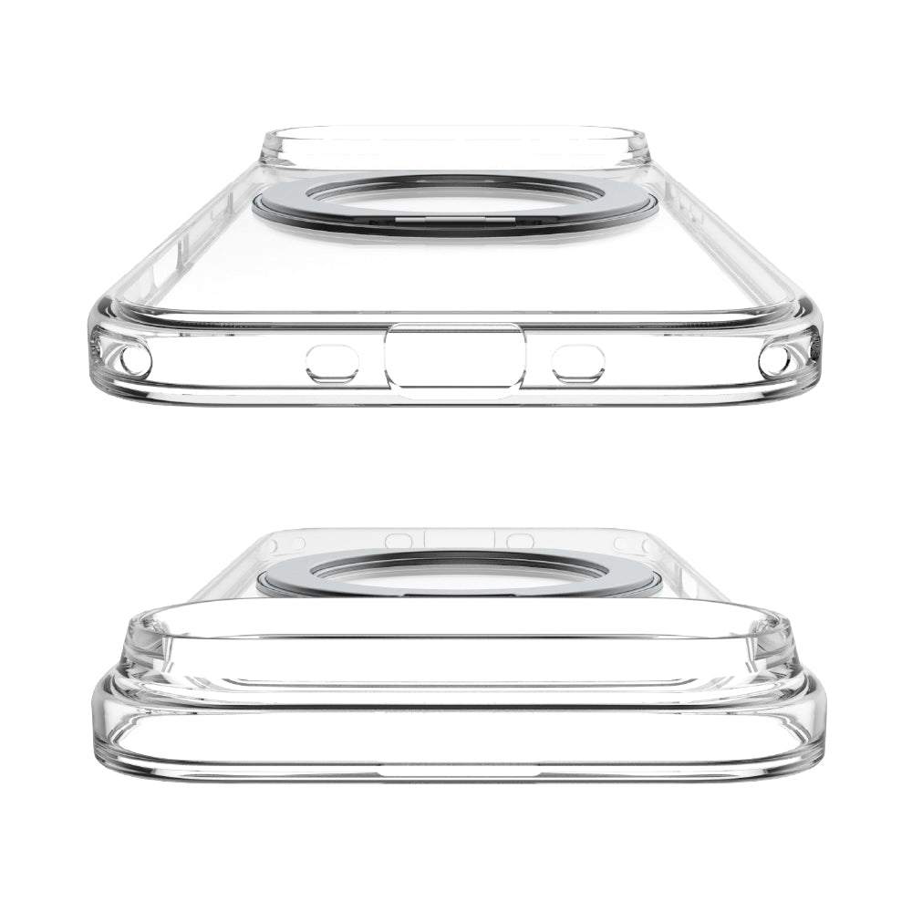 for iPhone [Turtle MagStand] MagSafe対応 リングスタンド付きハイブリッドクリアケース