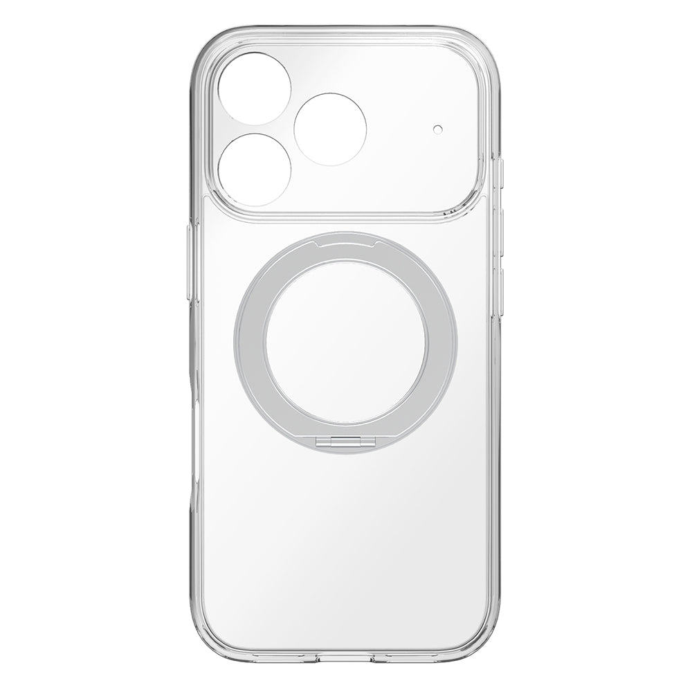 for iPhone [Turtle MagStand] MagSafe対応 リングスタンド付きハイブリッドクリアケース