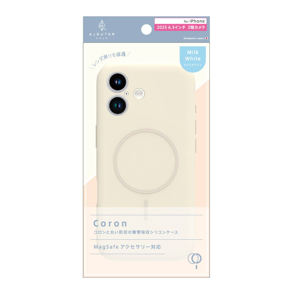 for iPhone ajouter  [Coron] MagSafe対応 超精密設計 衝撃吸収シリコンケース