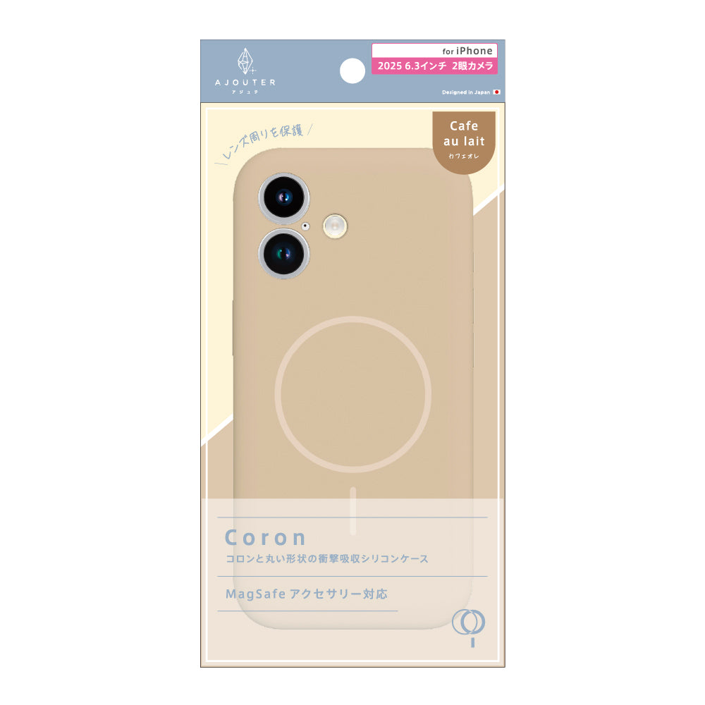 for iPhone ajouter  [Coron] MagSafe対応 超精密設計 衝撃吸収シリコンケース