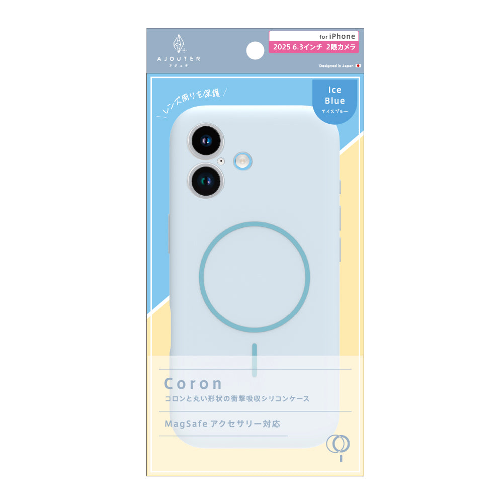 for iPhone ajouter  [Coron] MagSafe対応 超精密設計 衝撃吸収シリコンケース