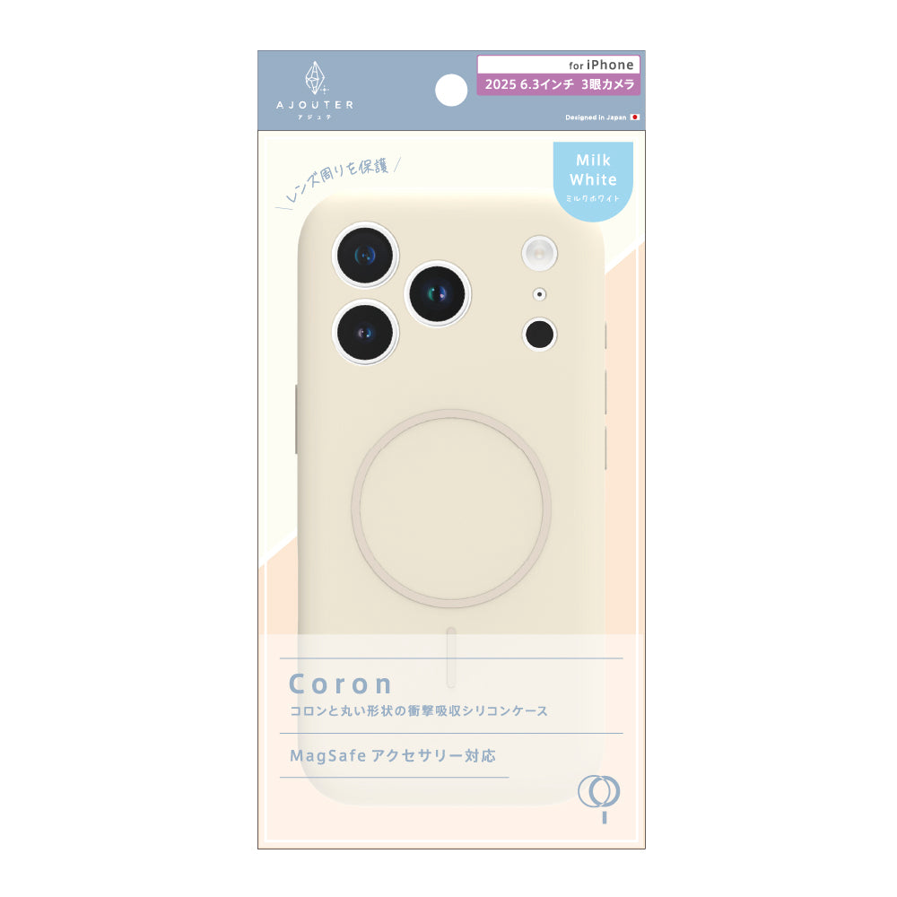for iPhone ajouter  [Coron] MagSafe対応 超精密設計 衝撃吸収シリコンケース