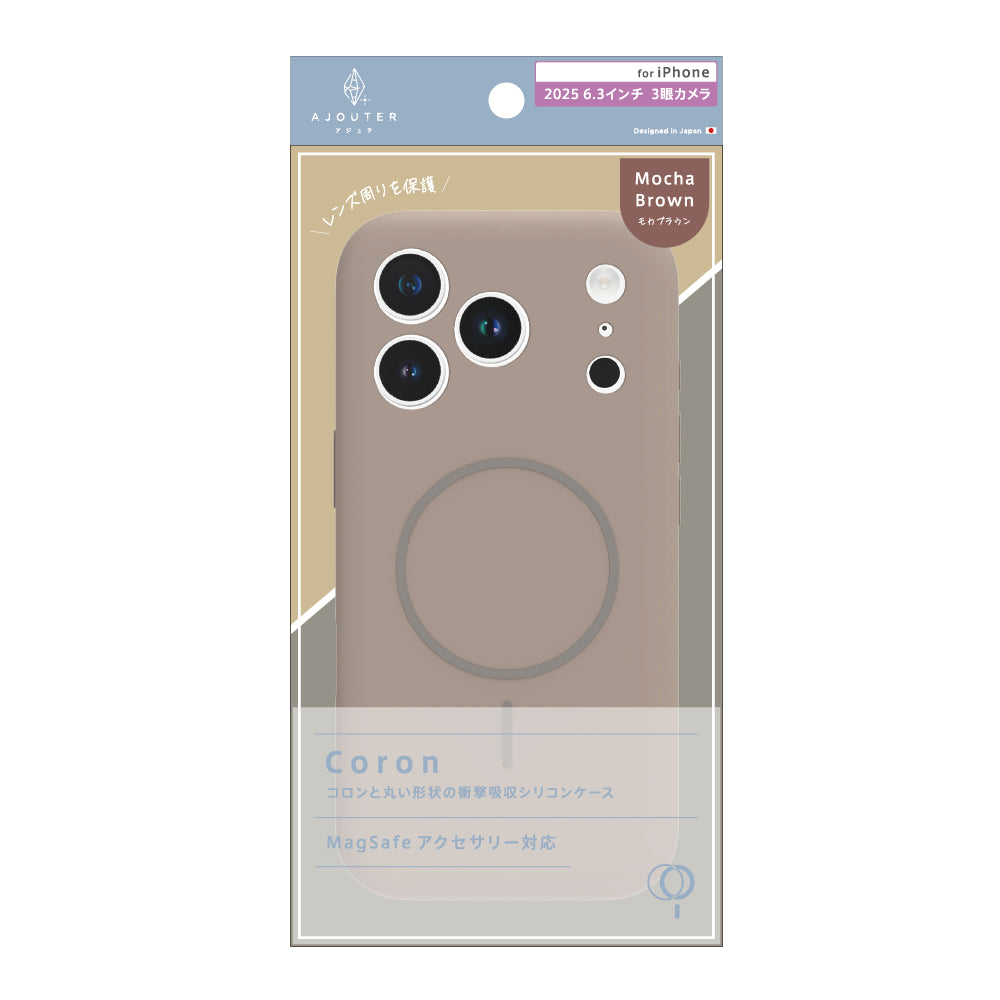 for iPhone ajouter  [Coron] MagSafe対応 超精密設計 衝撃吸収シリコンケース