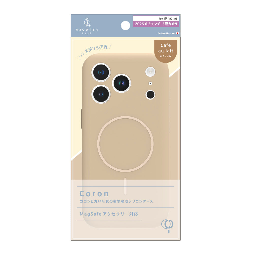 for iPhone ajouter  [Coron] MagSafe対応 超精密設計 衝撃吸収シリコンケース