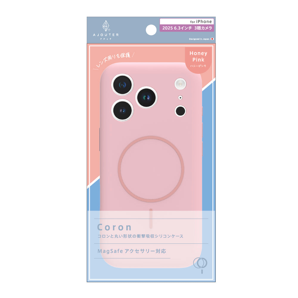 for iPhone ajouter  [Coron] MagSafe対応 超精密設計 衝撃吸収シリコンケース