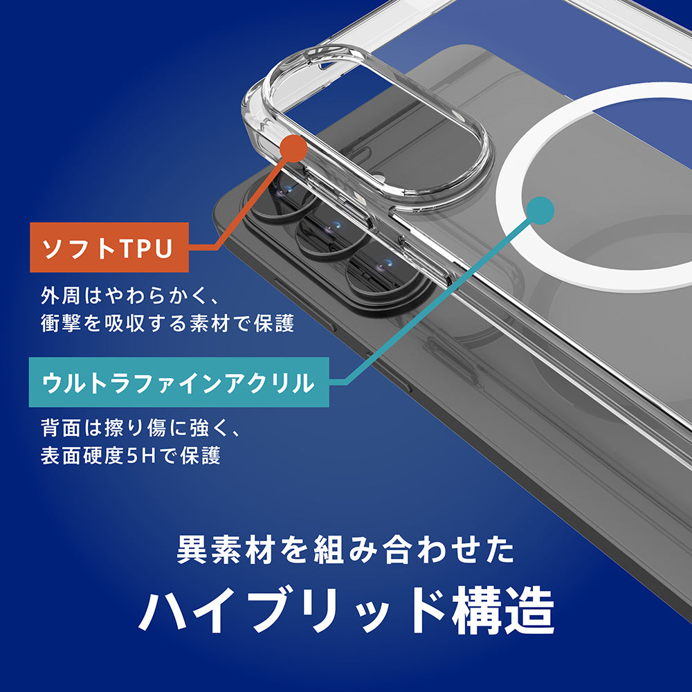 【予約製品】for Galaxy S26 [Turtle] マグネット吸着式アクセサリー対応 ハイブリッドクリアケース