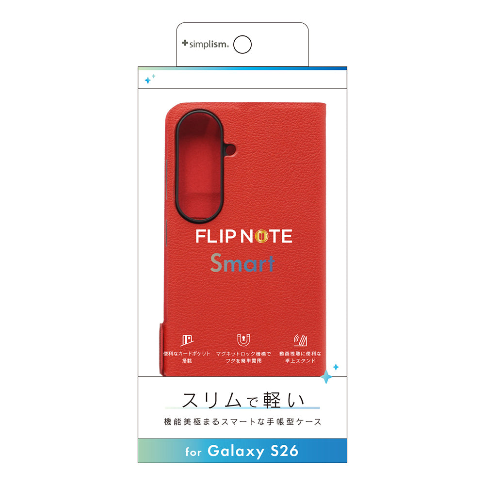 【予約製品】for Galaxy S26 [Smart FlipNote] 薄型スマートフリップノートケース