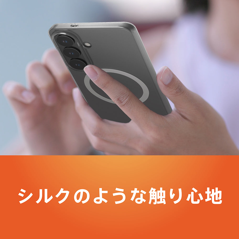 for Galaxy S26 [Silky Armor] マグネット吸着式アクセサリー対応 シルキータッチケース