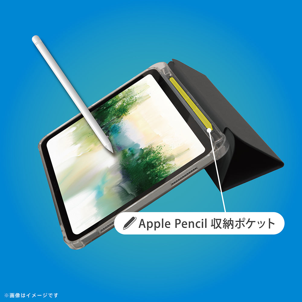 【即使用可】iPad + Apple Pencil + ケース + フィルム iPad [Turtle Flip] Apple Pencil収納可能 衝撃吸収 ハイブリッド