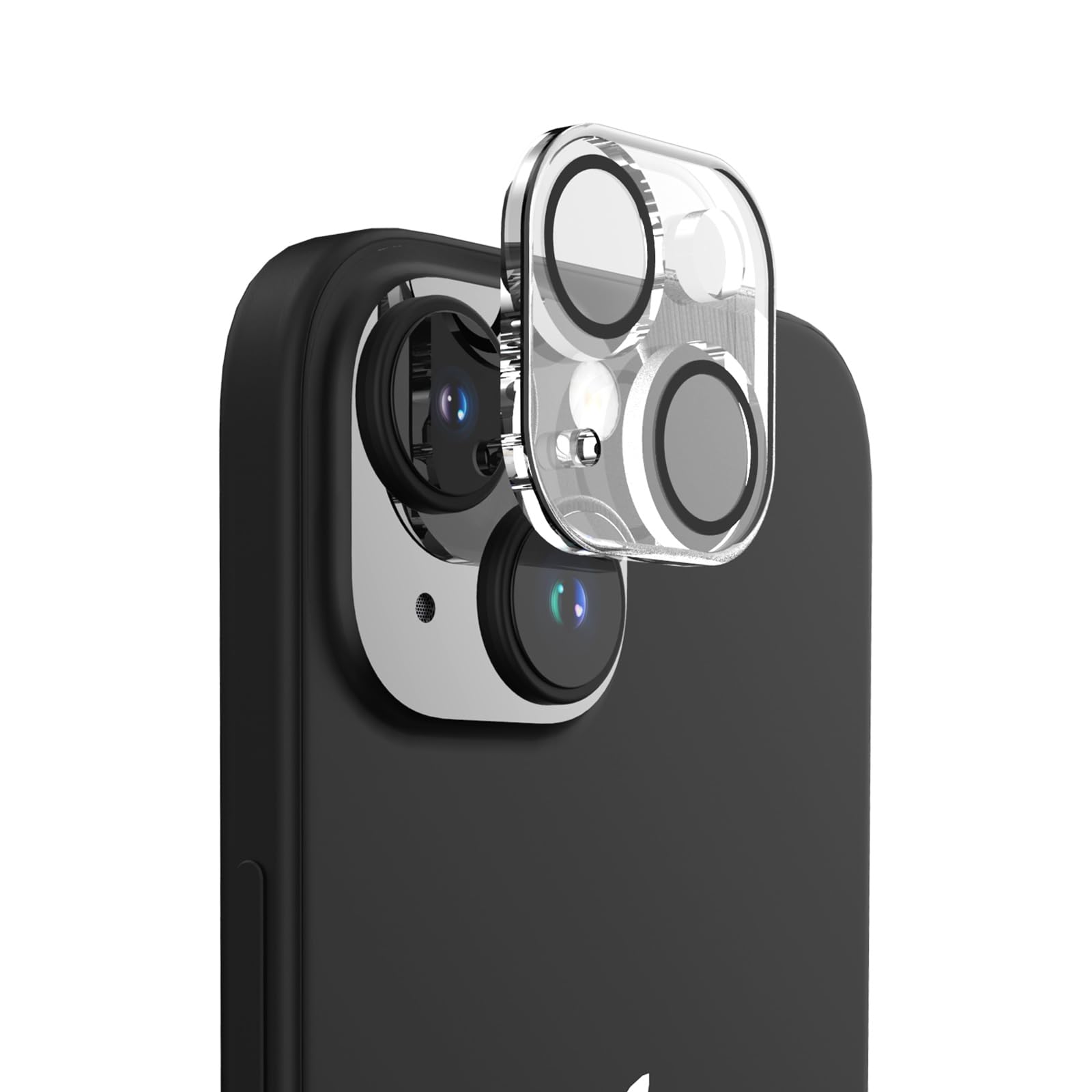 for iPhone [PicPro CUSHION] 高画質写真が撮れる ウルトラクリア カメラレンズ保護ガラス エコパッケージ