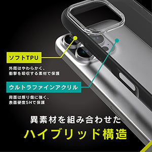 for iPhone [LIGHT SHIELD] 衝撃吸収 ハイブリッドクリアケース エコパッケージ