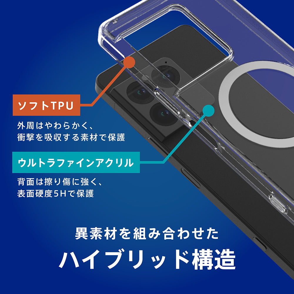 【予約製品】Xperia 1 Ⅷ [Turtle] マグネット吸着式アクセサリー対応 ハイブリッドクリアケース