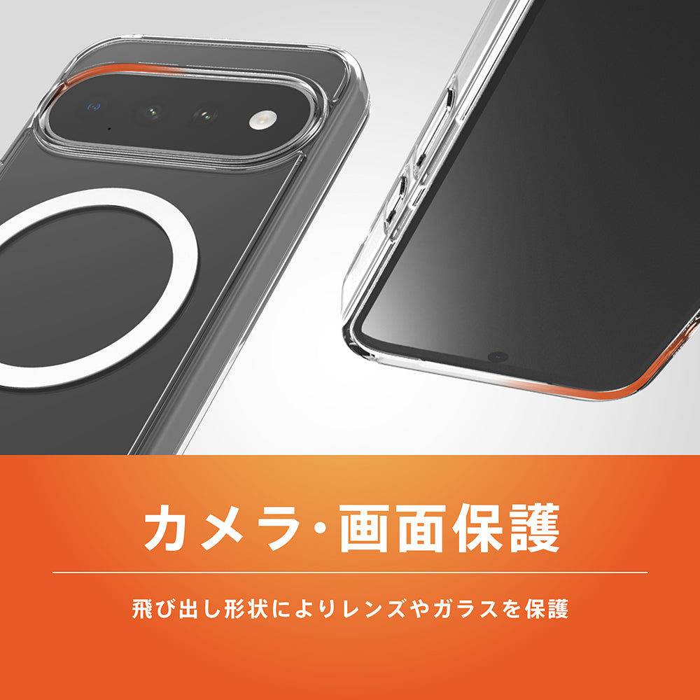 for Google Pixel [Turtle] マグネット吸着式アクセサリー対応 ハイブリッドクリアケース
