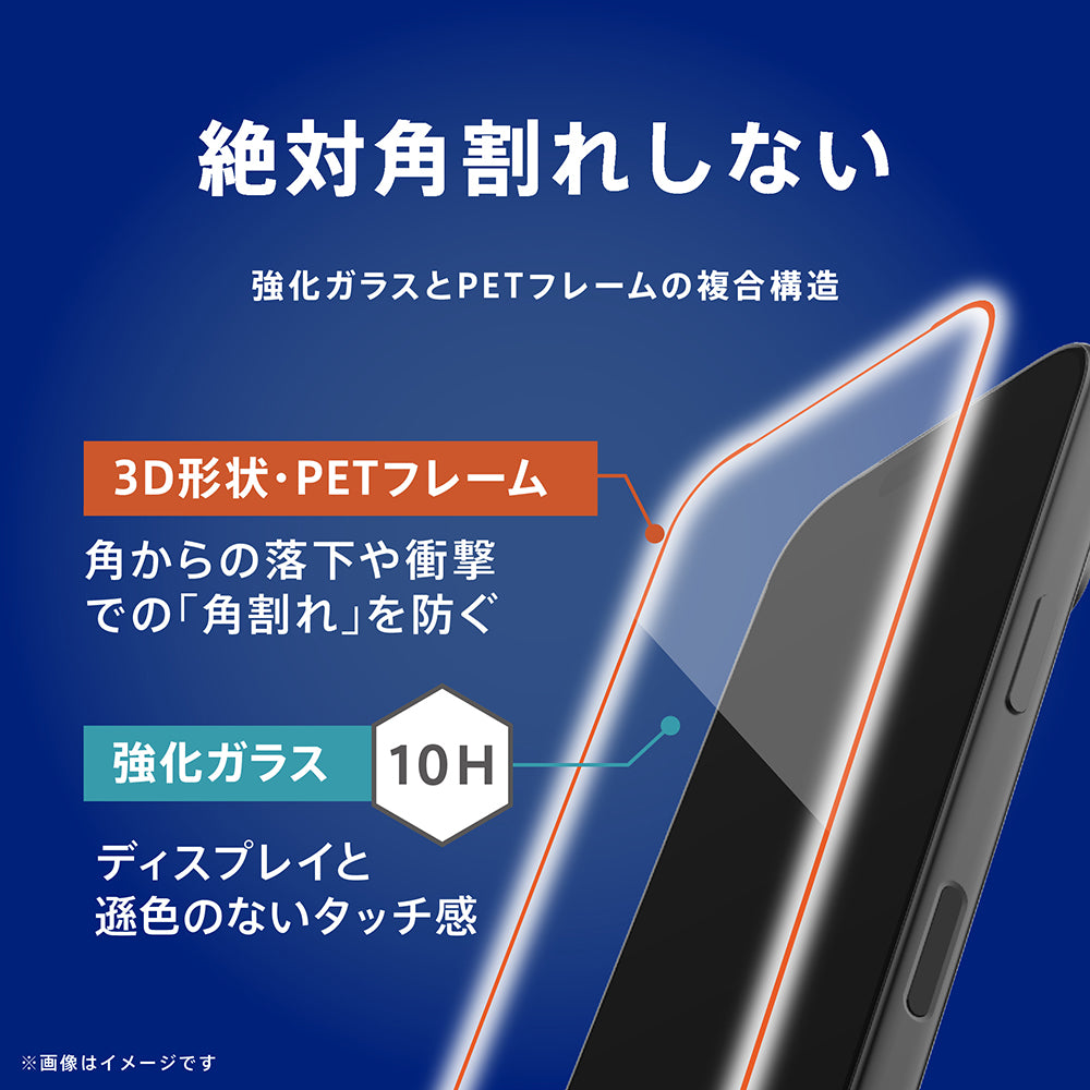 for iPhone [FLEX 3D] 《高透明》超堅狼ウルフガラス 画面保護強化