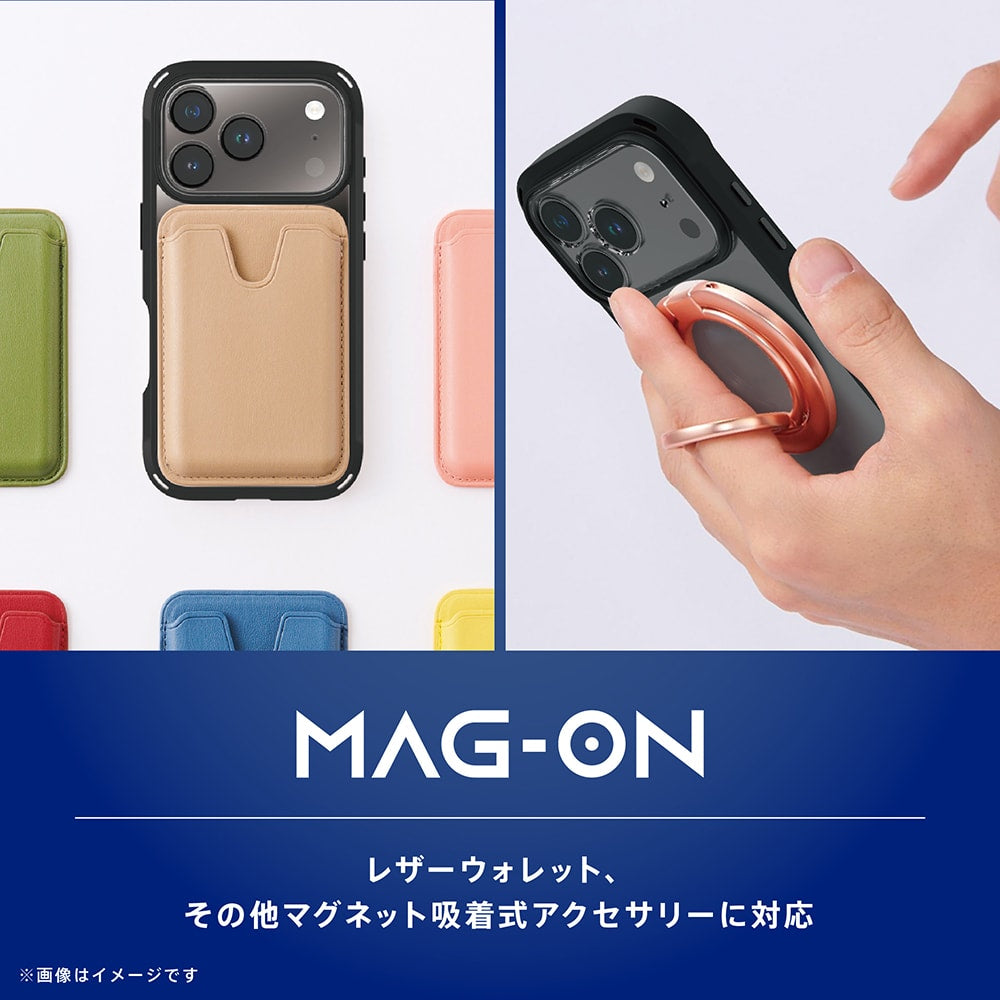 【予約製品】for iPhone [GRAV Solid UNLIMITED] マグネット吸着式アクセサリー対応 超精密設計 耐衝撃5M ハイブリッドケース