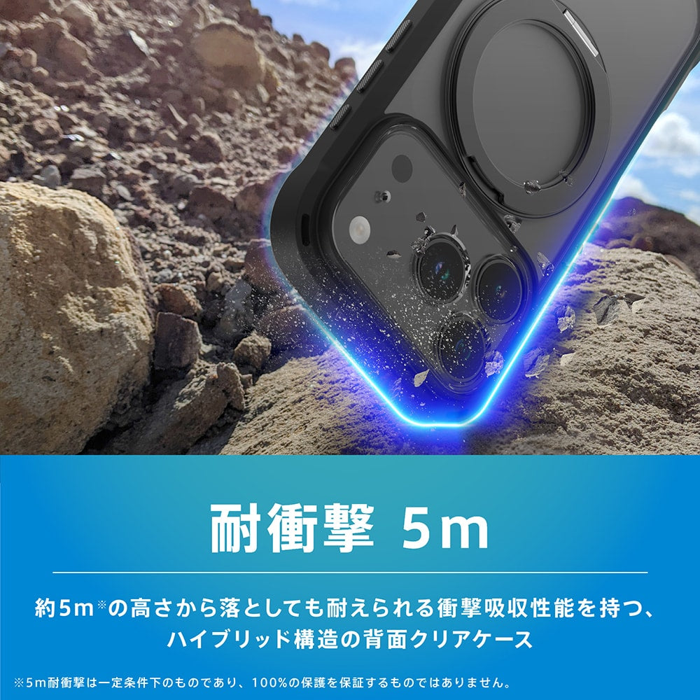 【予約製品】for iPhone [GRAV Solid UNLIMITED MagStand] マグネット吸着式アクセサリー対応 超精密設計 耐衝撃5M リングスタンド付きハイブリッドケース