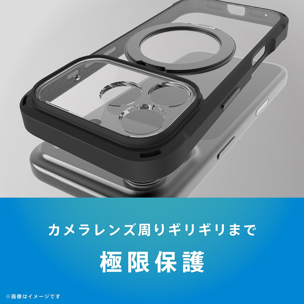 【予約製品】for iPhone [GRAV Solid UNLIMITED MagStand] マグネット吸着式アクセサリー対応 超精密設計 耐衝撃5M リングスタンド付きハイブリッドケース