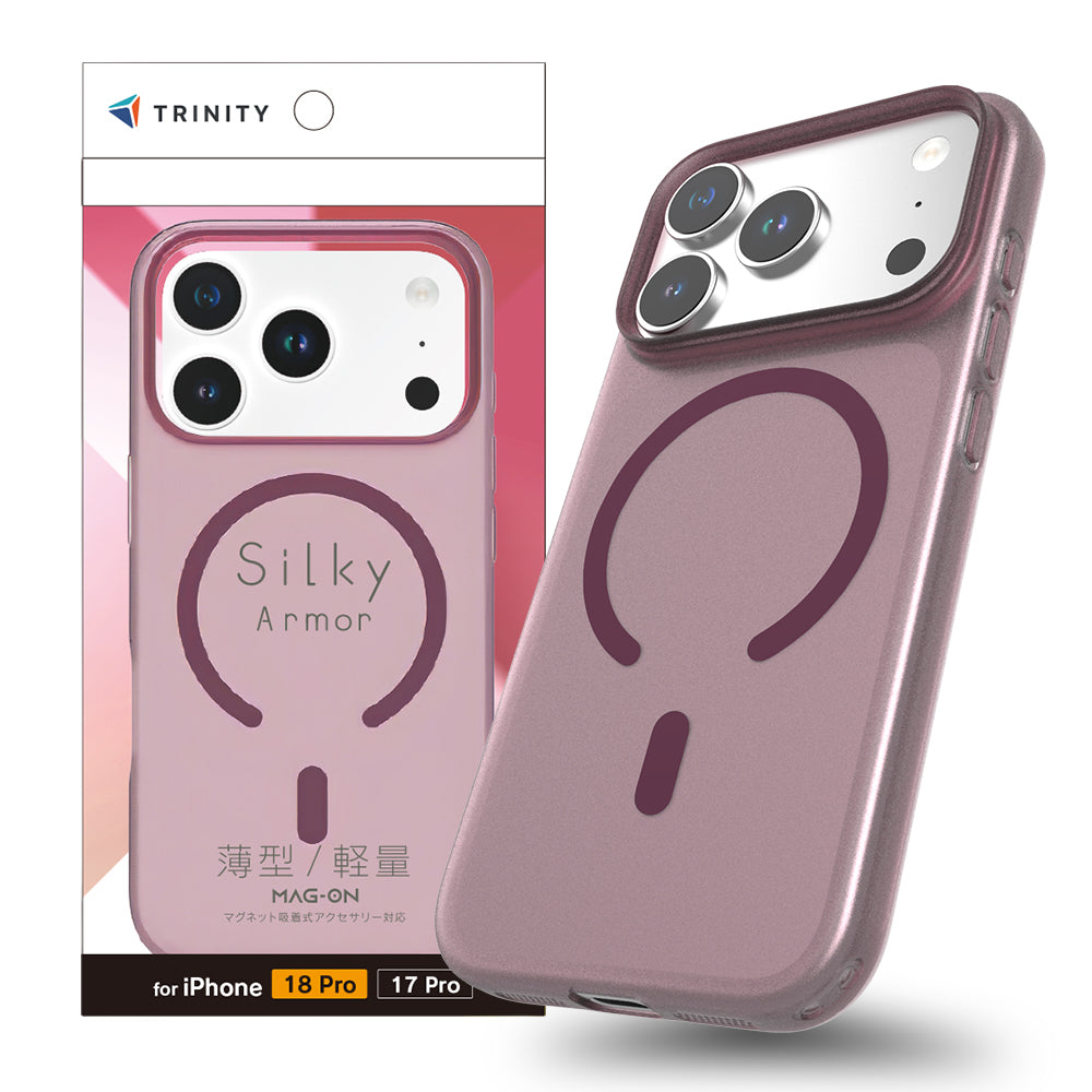 for iPhone [Silky Armor] マグネット吸着式アクセサリー対応 シルキータッチケース