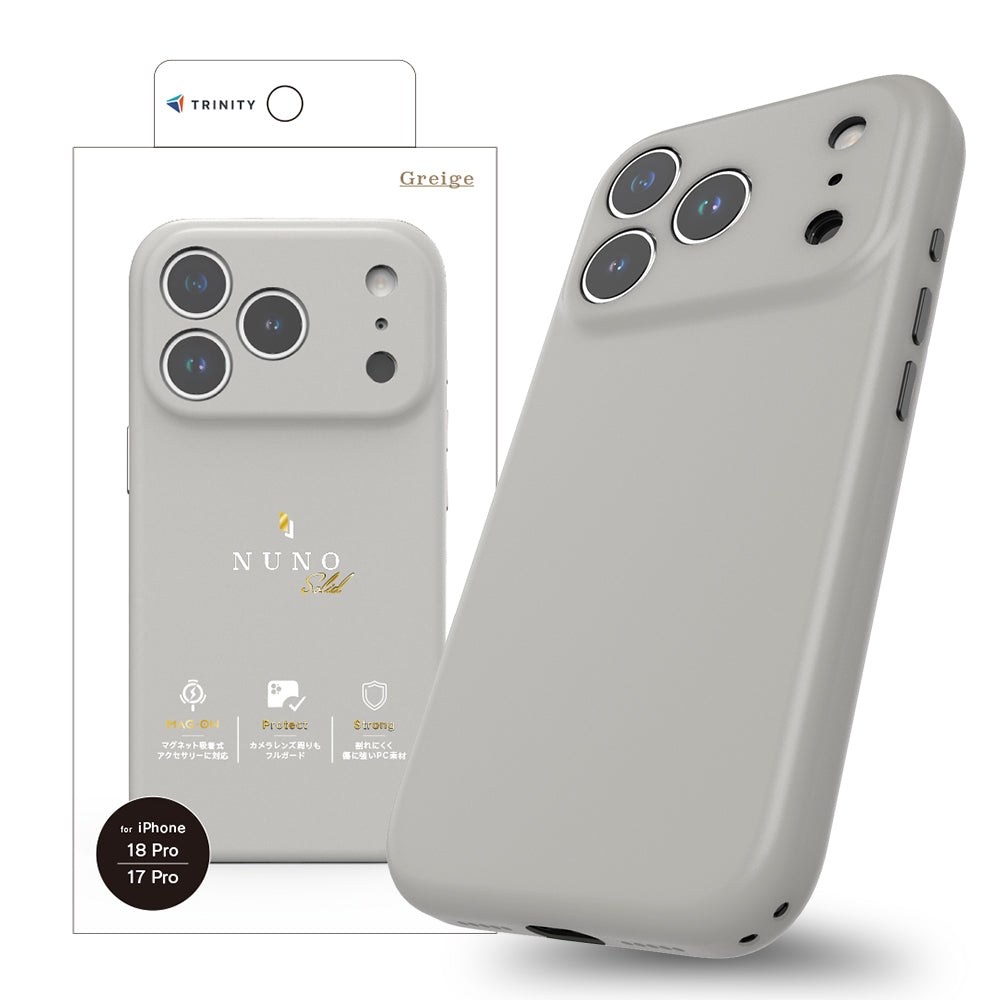 for iPhone [NUNO] マグネット吸着式アクセサリー対応 背面シリコンレザーケース